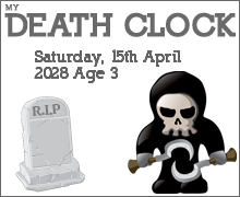 My Death Clock quiz results